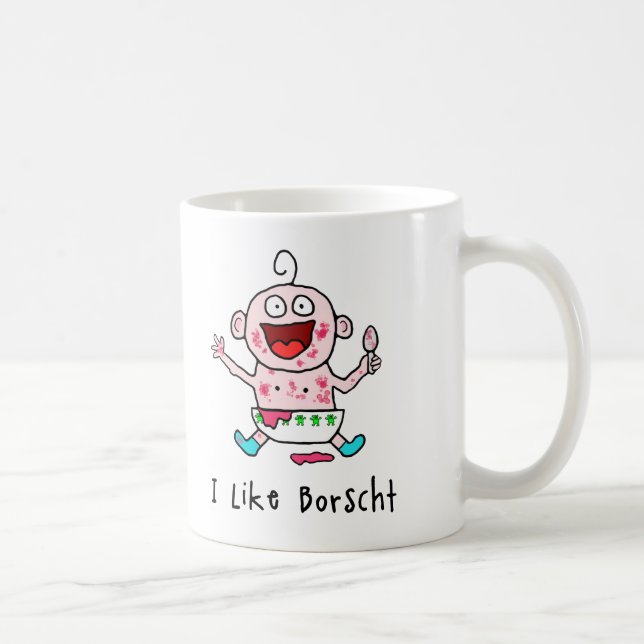 Caneca De Café Borscht Baby Mug (Direita)