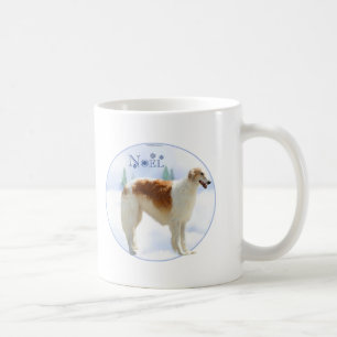 Caneca De Café Borzoi Noel