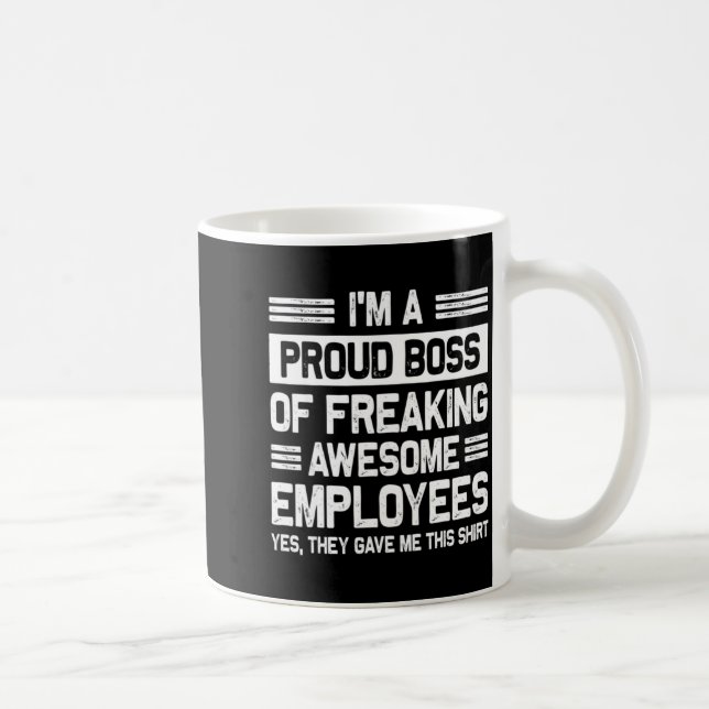 Caneca De Café Boss Day Employee Appreciation Office Funny Boss  (Direita)