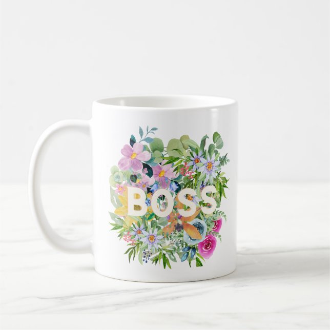 Caneca De Café Boss Floral Mug (Esquerda)