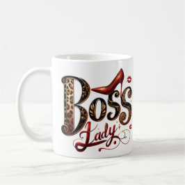 Caneca De Café Boss Lady Christmas Mug – Holiday Heels Edition