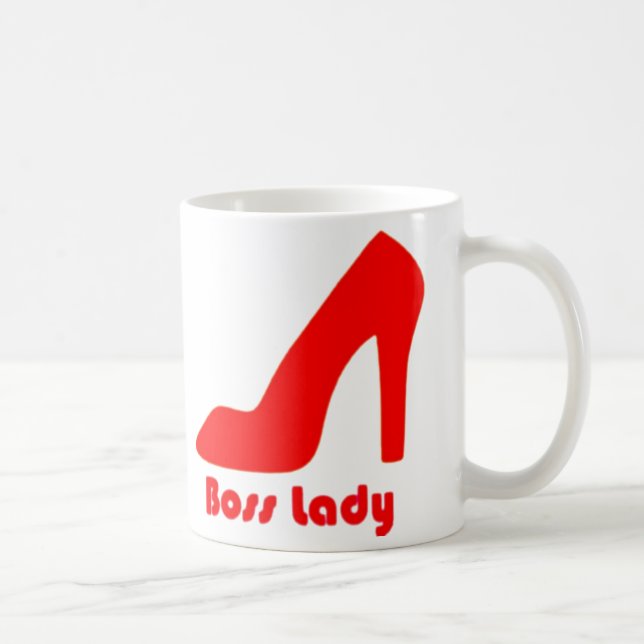 Caneca De Café Boss Lady Red Pump (Direita)
