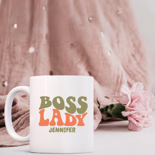 Caneca De Café Boss Lady Retro Personalizado