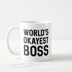 Caneca De Café Boss mais Okayest do Mundo