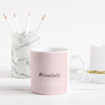#Bosslady | Rosa | Caligrafia | Nome personalizado