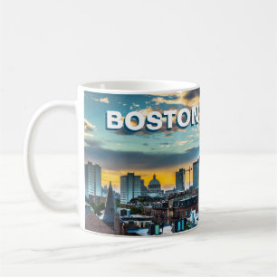 Caneca de Café Bosto Massachusetts Presente da Sil