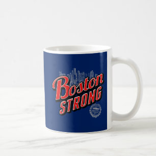 Caneca De Café Boston Forte em decoração vermelha e azul