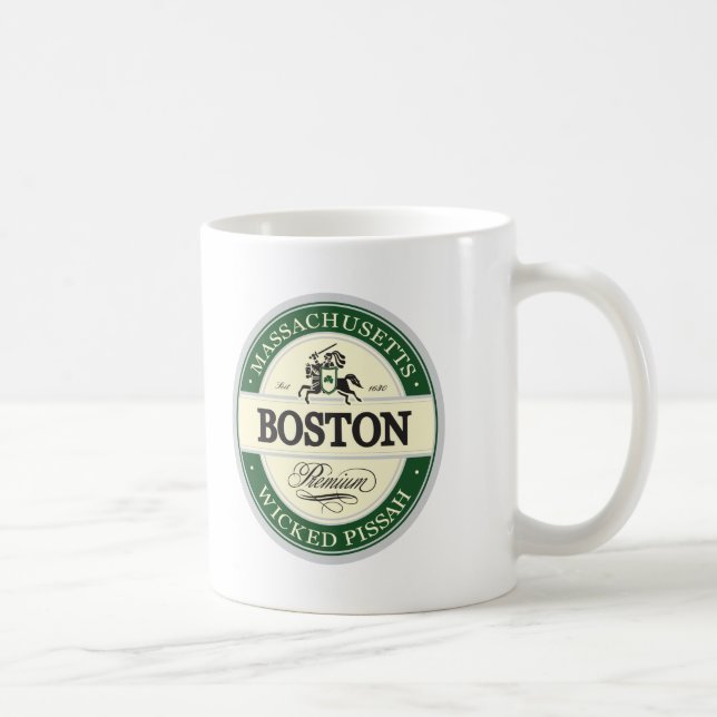 Caneca De Café Boston - pissah mau (Direita)
