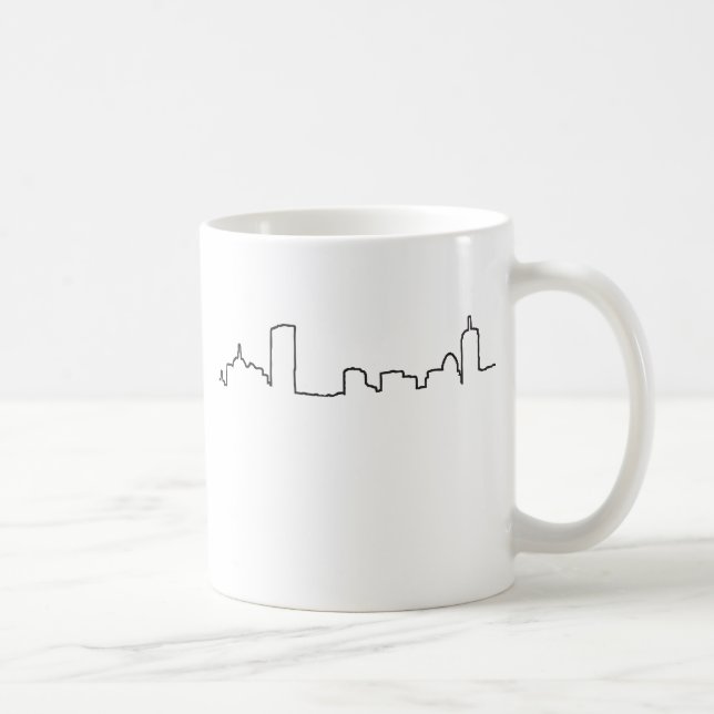 Caneca De Café Boston - skyline (Direita)