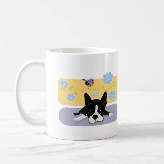 Caneca De Café Boston Terrier (Esquerda)