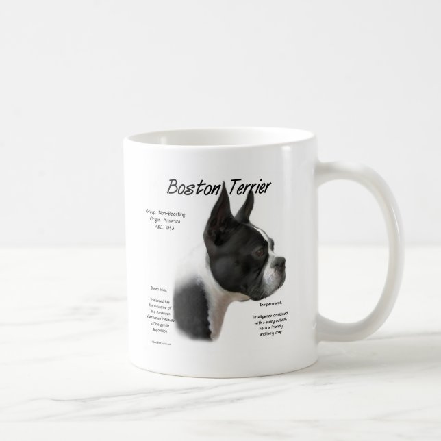Caneca De Café Boston Terrier encontra-se na rocha (Direita)