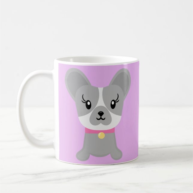 Caneca De Café Boston Terrier Girl Dog Momma (Esquerda)