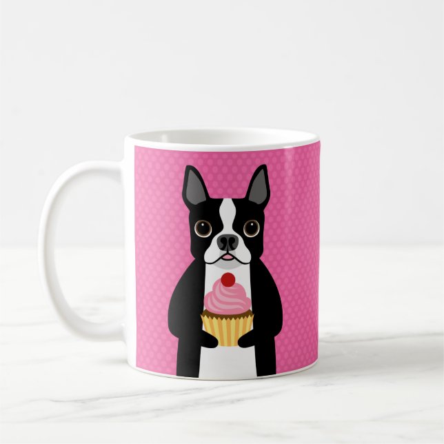 Caneca De Café Boston Terrier Mugs (Esquerda)