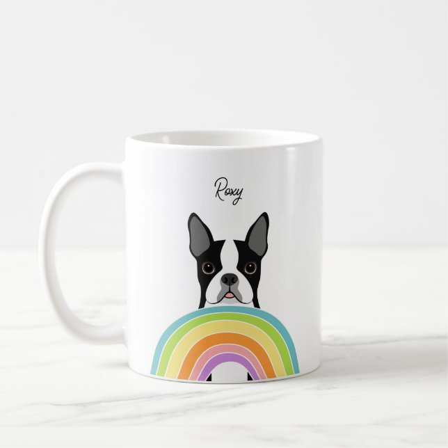 Caneca De Café Boston Terrier Mugs (Esquerda)