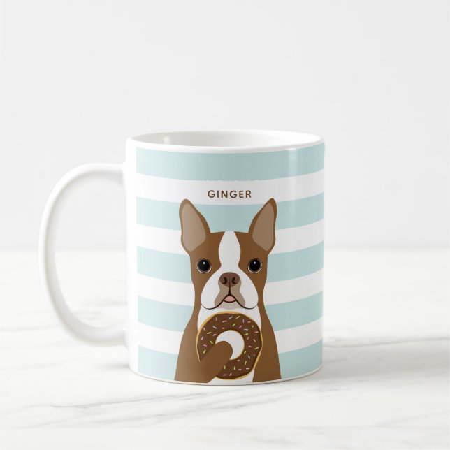 Caneca De Café Boston Terrier Mugs (Esquerda)