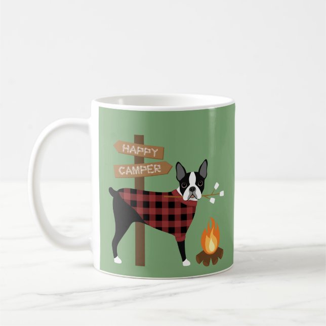 Caneca De Café Boston Terrier Mugs (Esquerda)