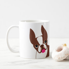 Caneca De Café Boston Terrier Red Brown e White