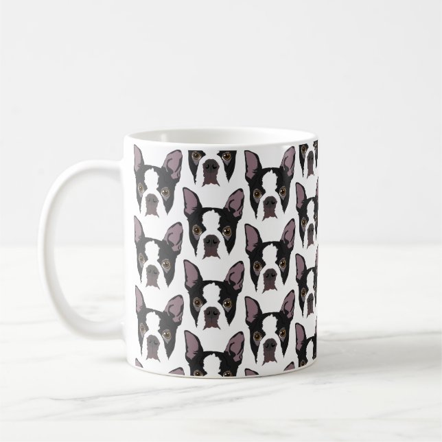 Caneca De Café Boston Terriers em Mug (Esquerda)