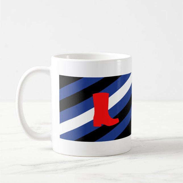 Caneca De Café Bota Bandeira Orgulho (Esquerda)