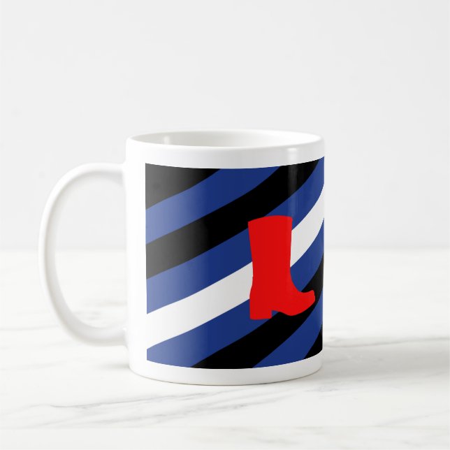 Caneca De Café Bota Bandeira Orgulho (Esquerda)