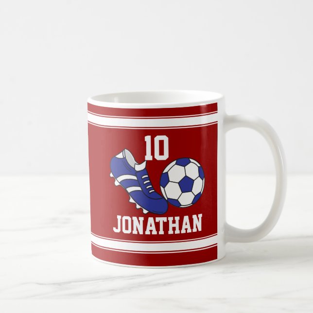 Caneca De Café Bota e bola de futebol (Direita)