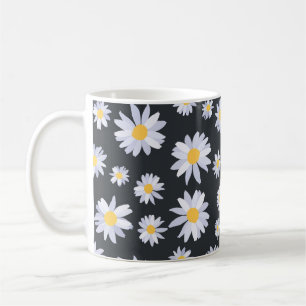 Caneca De Café Botânica das Flores Brancas Clássicas