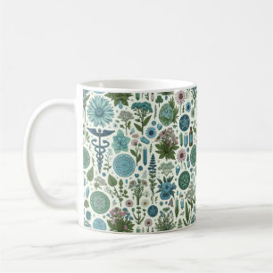 Caneca De Café Botânica Encantada: Herbos e Bruxaria Mágicos
