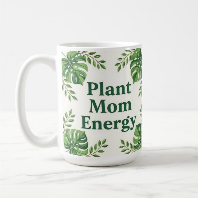 Caneca de café botânica fofa energia das plantas m (Esquerda)