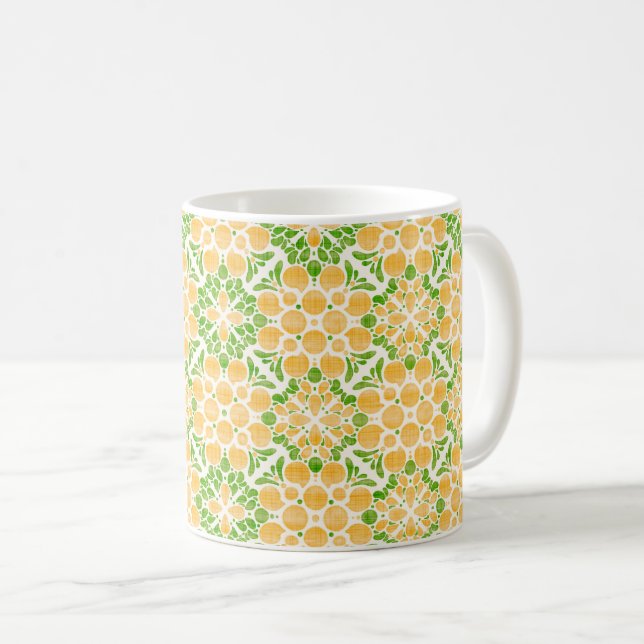 Caneca De Café Botanical Pop-Citrus (Frente Esquerda)