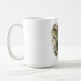 Caneca de Café Botânico Mariposa Luna Magia ao Lua