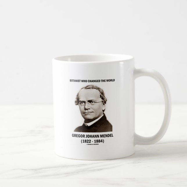Caneca De Café Botânico que mudou o mundo Gregor Mendel (Direita)