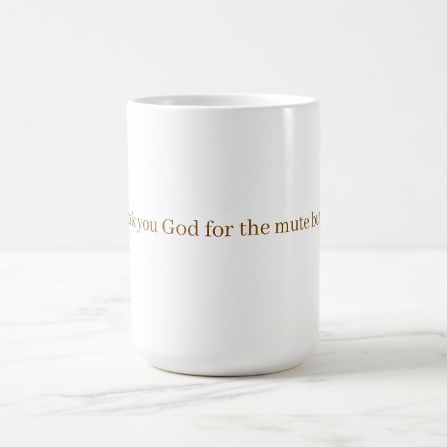 CANECA DE CAFÉ BOTÃO DE SILENCIAR (Centro)
