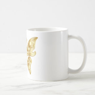 Caneca De Café BOTÃO ouro