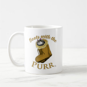 Caneca De Café Botas Com Kit de Diversão de Gatinho da Moda Diver