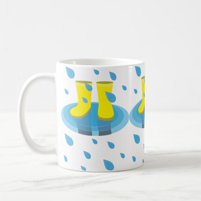 Caneca De Café Botas de Chuva (Esquerda)