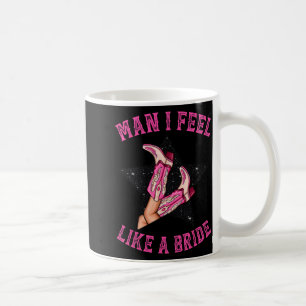 Caneca De Café Botas de Cowgirl Rosa de Noiva Eu Sinto Como Uma