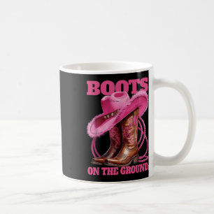 Caneca De Café Botas Engraçadas E Bonitas No Terreno Linedance Oe