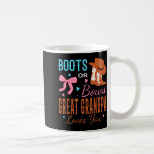 Caneca De Café Botas Ou Arcos Bisavô Ama Você Revelação de Gênero