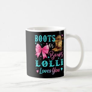 Caneca De Café Botas Ou Arcos Lolli Ama Você Revelação de Gênero
