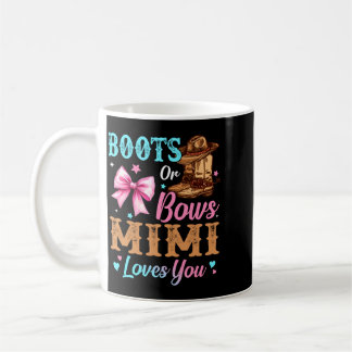 Caneca De Café Botas ou Laços para Homens Mimi Ama Revelação de G