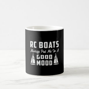 Caneca De Café Bote RC Me Colocou Em Um Bom Modelo De Humor Barco