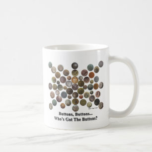 Caneca De Café Botões, botões