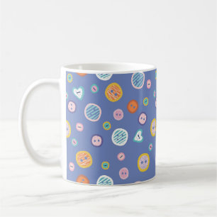 Caneca De Café Botões de Corte