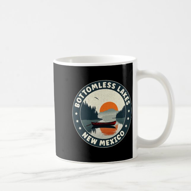 Caneca De Café Bottomless Lakes New Mexico Sunset T Shirt  (Direita)