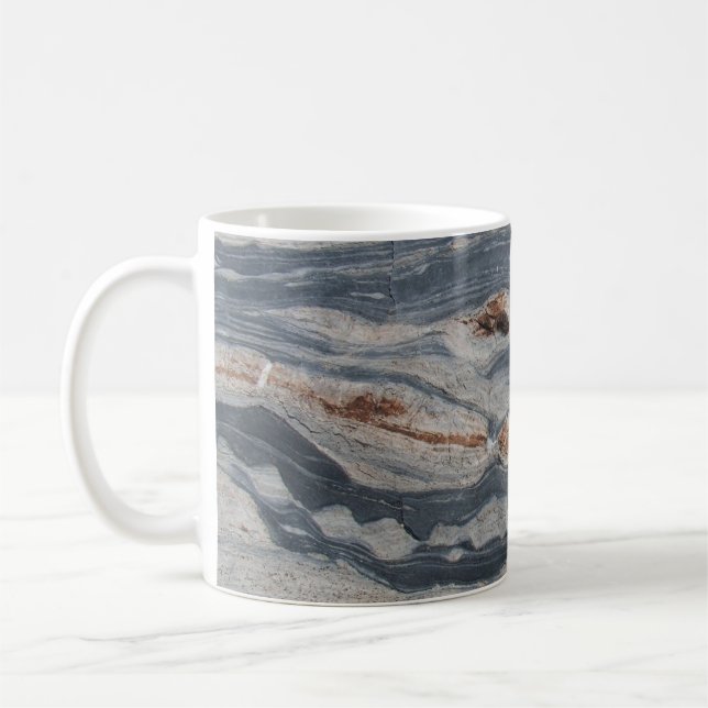Caneca De Café Boudinage Limestone Rock Impressão (Esquerda)
