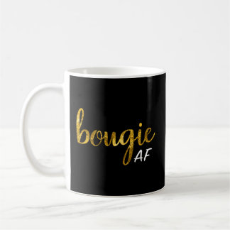 Caneca De Café Bougie Af Boujee Humor Por Ela