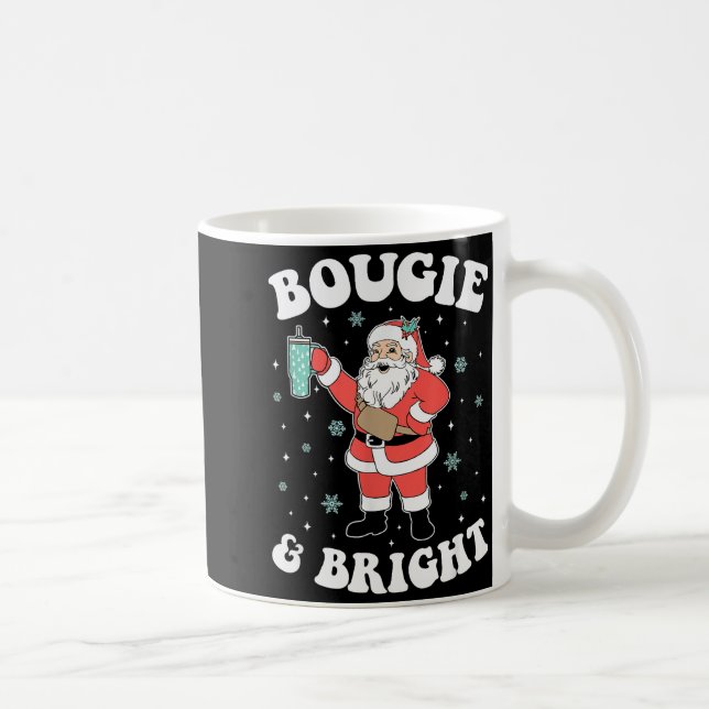 Caneca De Café Bougie & Bright Papai Noel de Natal Divertido  (Direita)