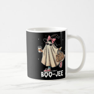Caneca De Café Boujee Boo Jee Spooky Ghost Pink Halloween Pumpkin