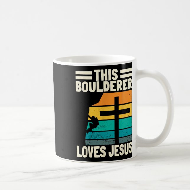 Caneca De Café Bouldering Christians Climber Boulderer Artificial (Direita)