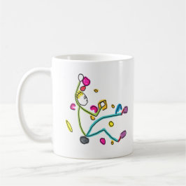 Caneca De Café Bouldering Stickman
